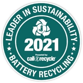 Call2Recycle®’s 2021 Leader in Sustainability Award