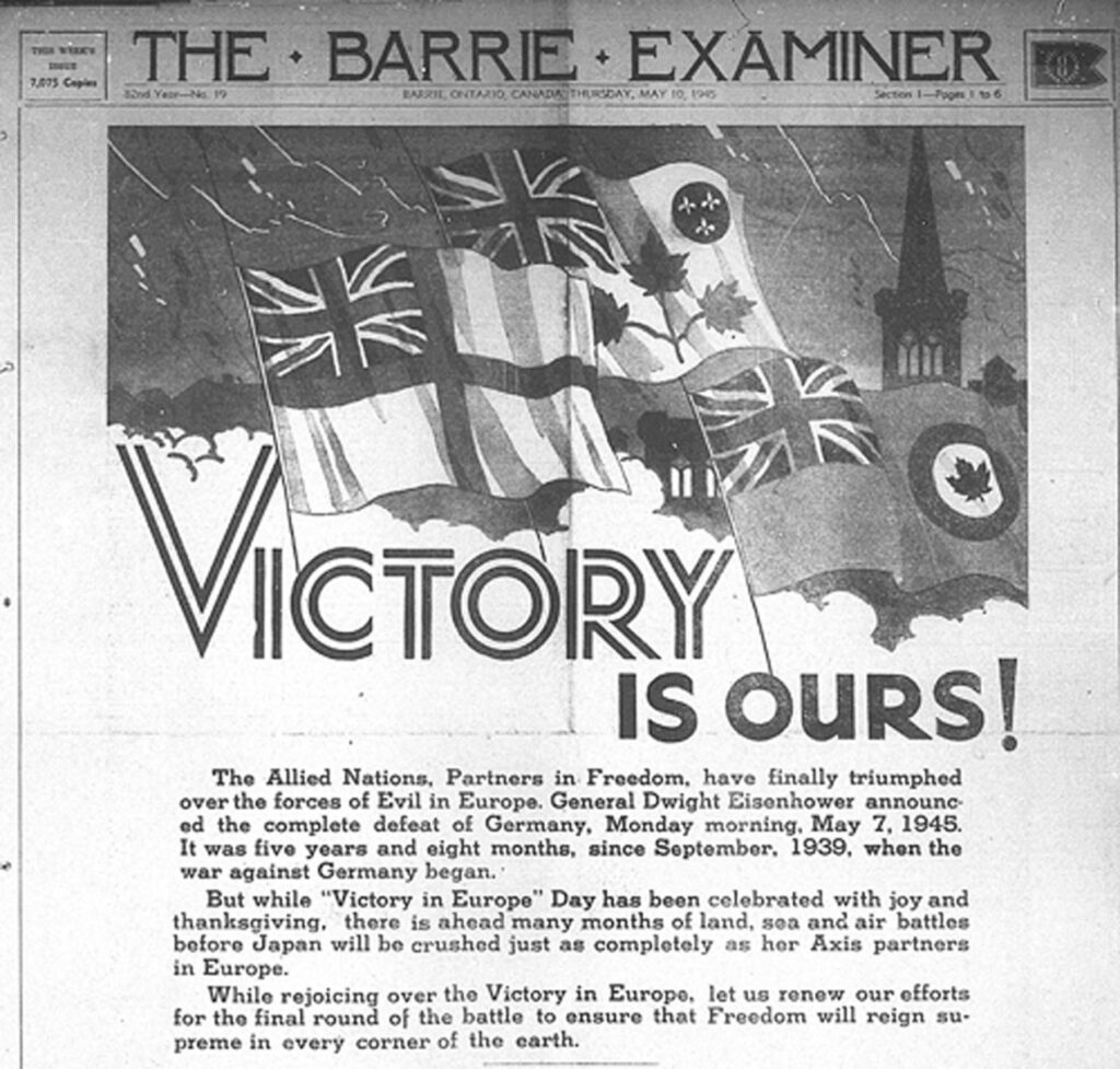 996-46 Barrie Examiner 10 May, 1945