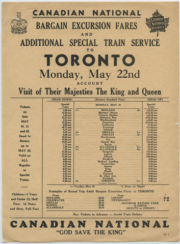 CNR Schedule 1939