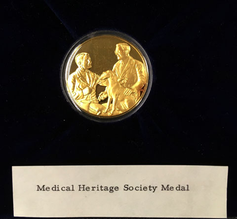 2001-50 Medical Heritage Society Medal commemorating the discovery.   