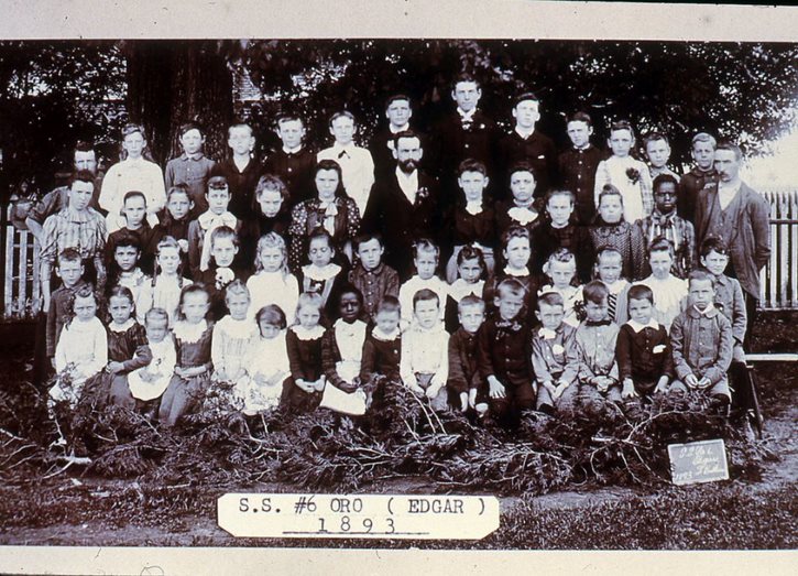 2016-25  S.S. No. 6 Oro Township (Edgar) school children, 1893
From the Oro Township Historical Committee collection