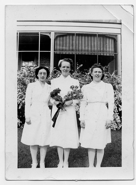 2019-135, McKinlay photo album photograph (front), 1945