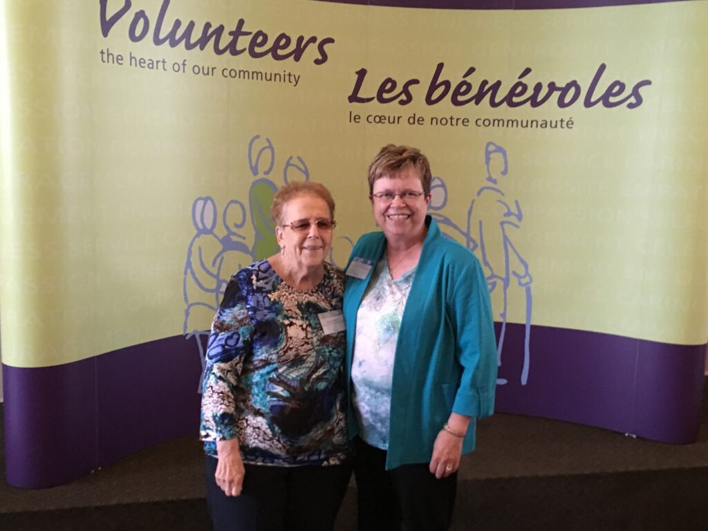 Two Georgian Manor Volunteers, Anita and Mary, were nominated for Ontario Volunteer Service Awards. Mary was recognized for her 15 years of service and Anita was recognized for her 25 years of service. This award recognizes volunteers for providing committed and dedicated service to an organization.