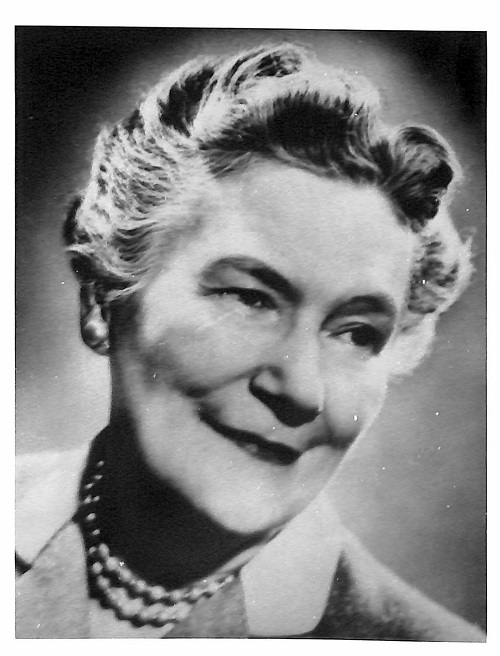 A promotional headshot of Kate Aitken, ca. 1940
From the Simcoe Area Tweedsmuir History, Vol. 1, 1925-1975, pg. 50 